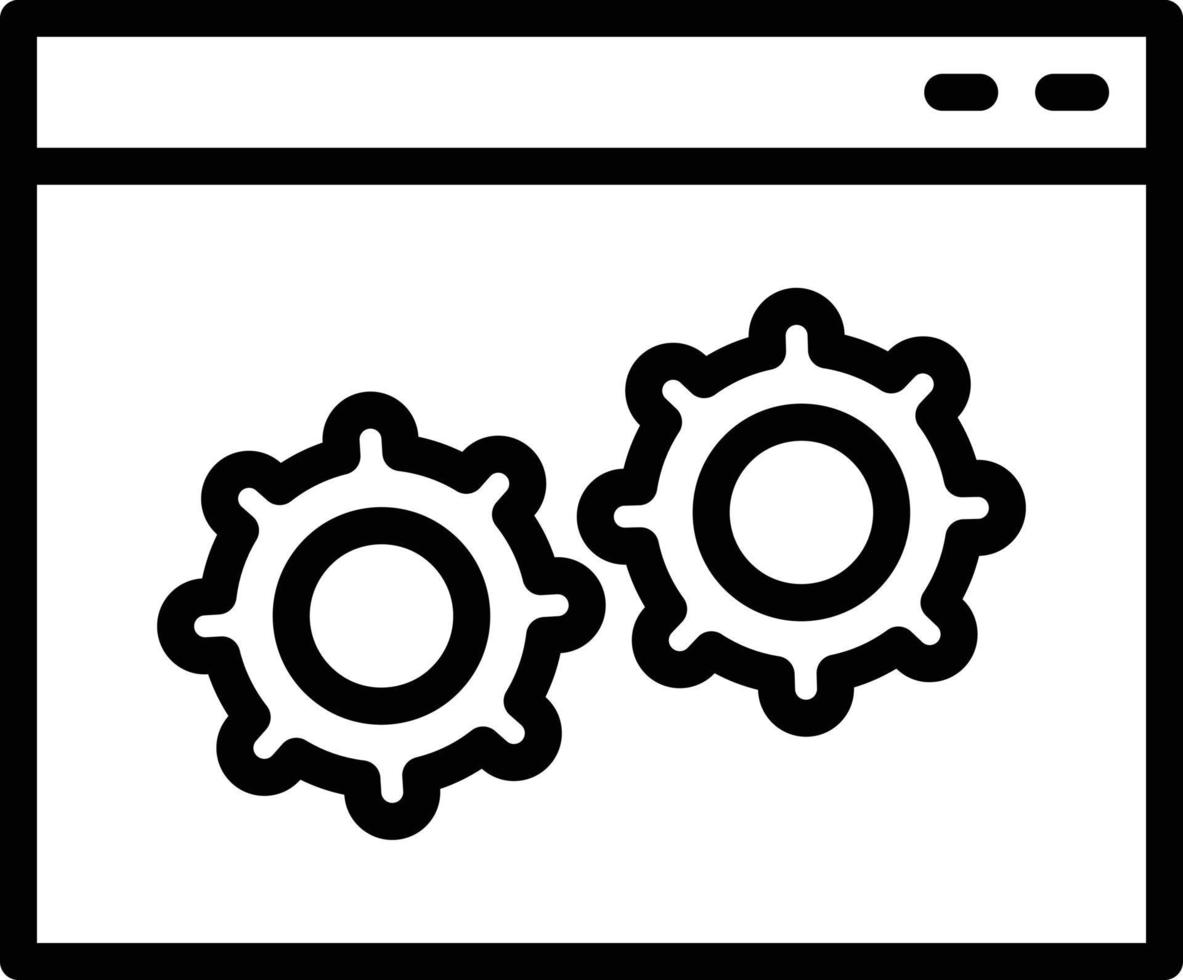 lijnpictogram voor aangepast vector