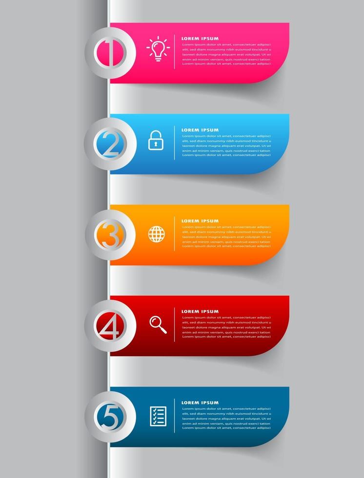 moderne tekstvaksjabloon, infographicsbanner vector