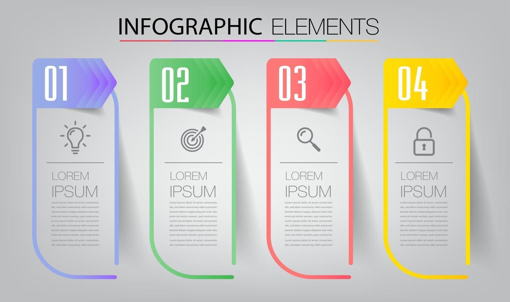 moderne tekstvaksjabloon, infographicsbanner vector