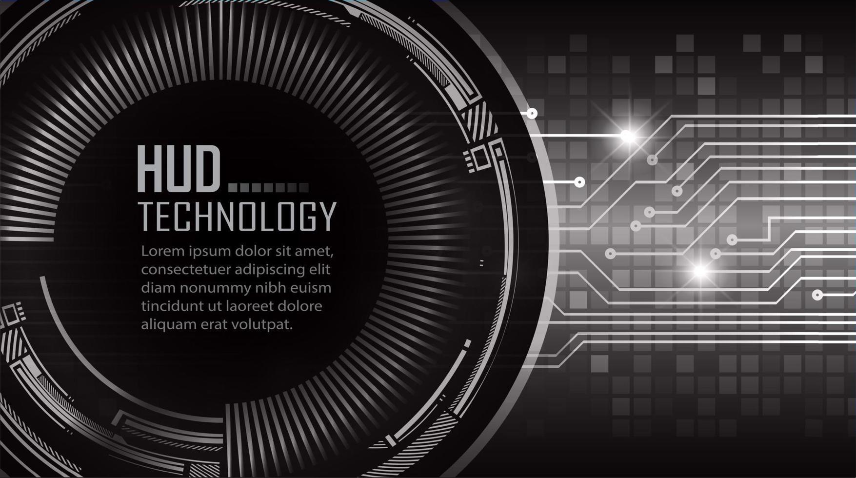 tekst cyber circuit toekomstige technologie concept achtergrond vector