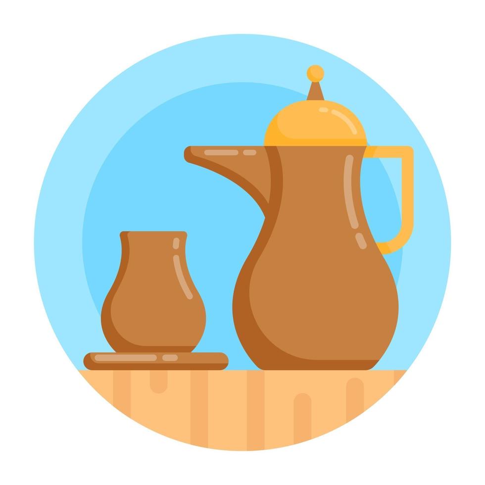Arabische koffiepot vector
