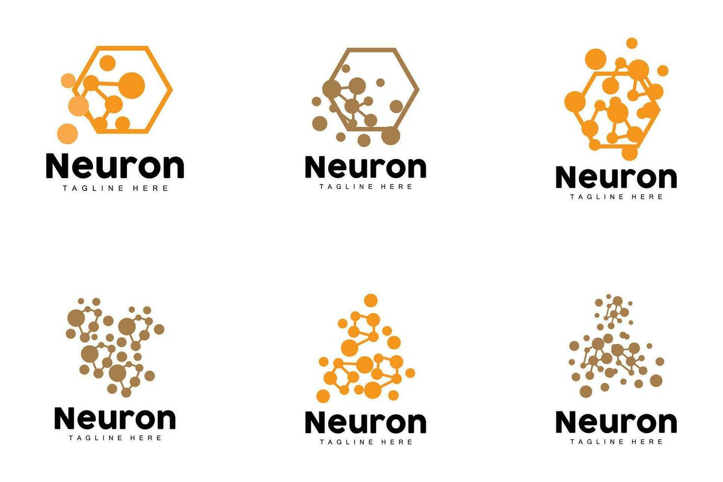 neuron logo, CEL dna netwerk vector, en deeltje technologie, gemakkelijk illustratie sjabloon ontwerp vector