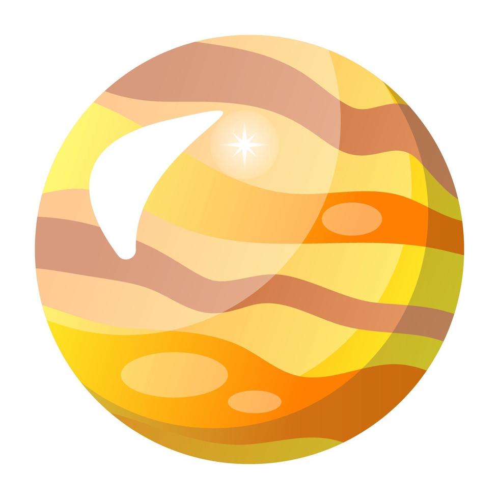 jupiter en astronomie vector