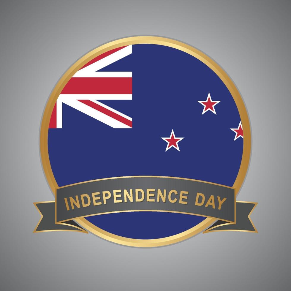 Nieuw-Zeelandse vlag. Nieuw-Zeelandse onafhankelijkheidsdag vector