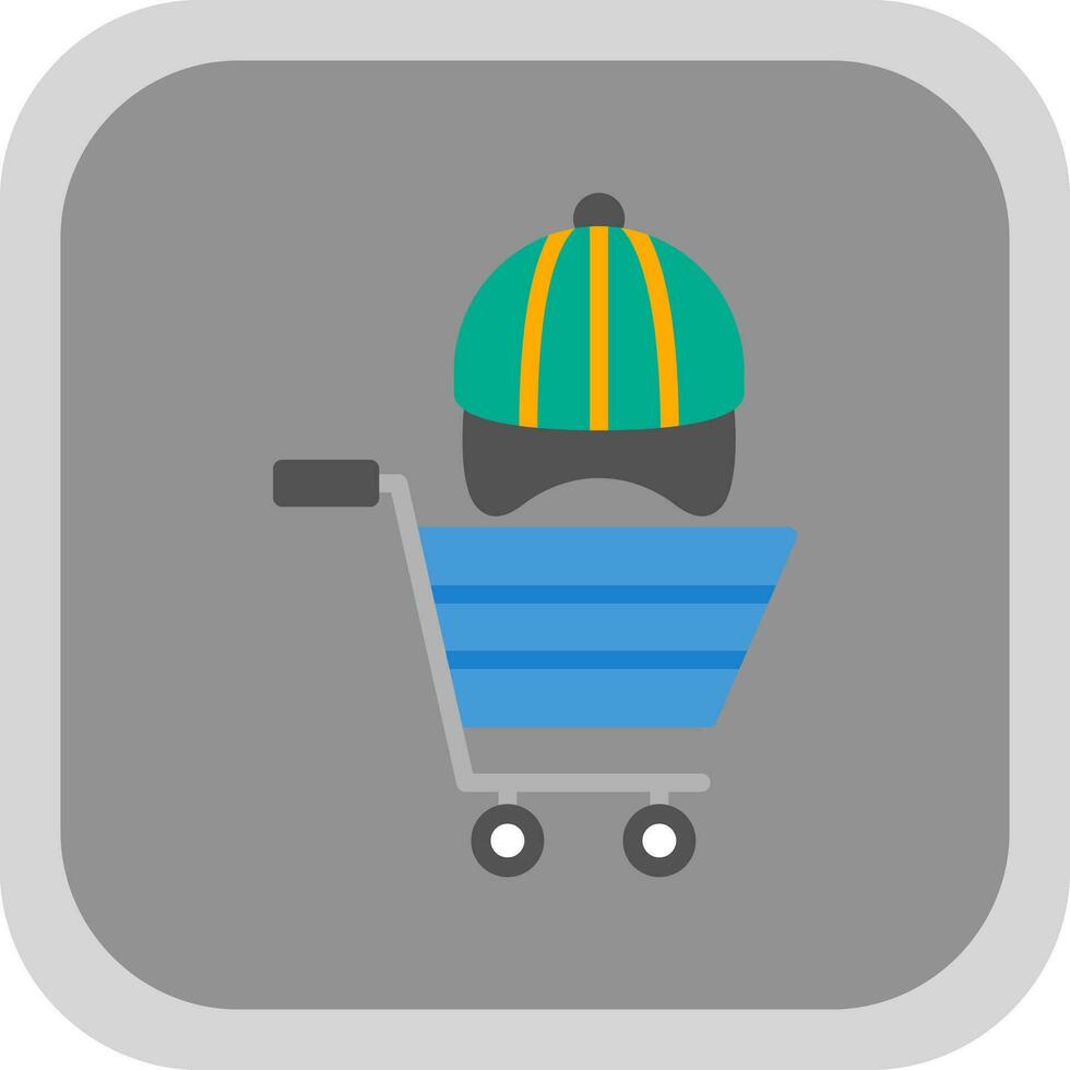 boodschappen doen hoed vector icoon ontwerp