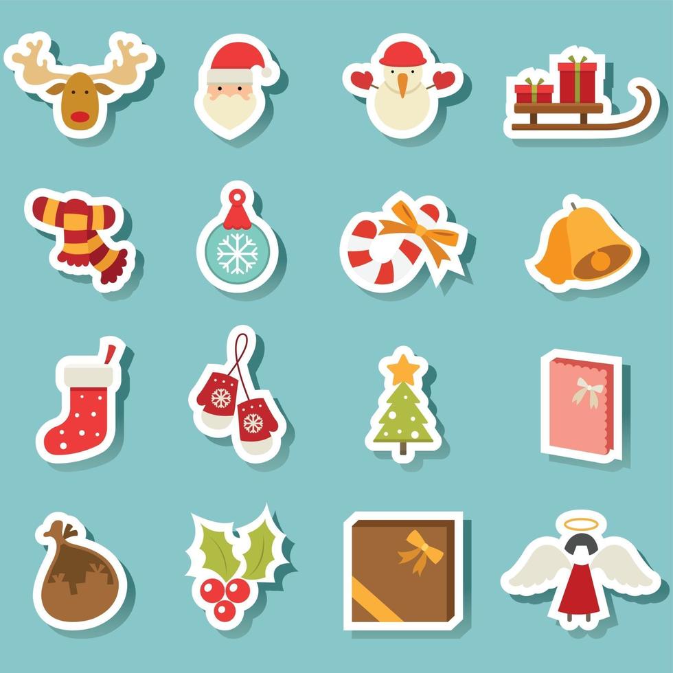 kerst iconen vector