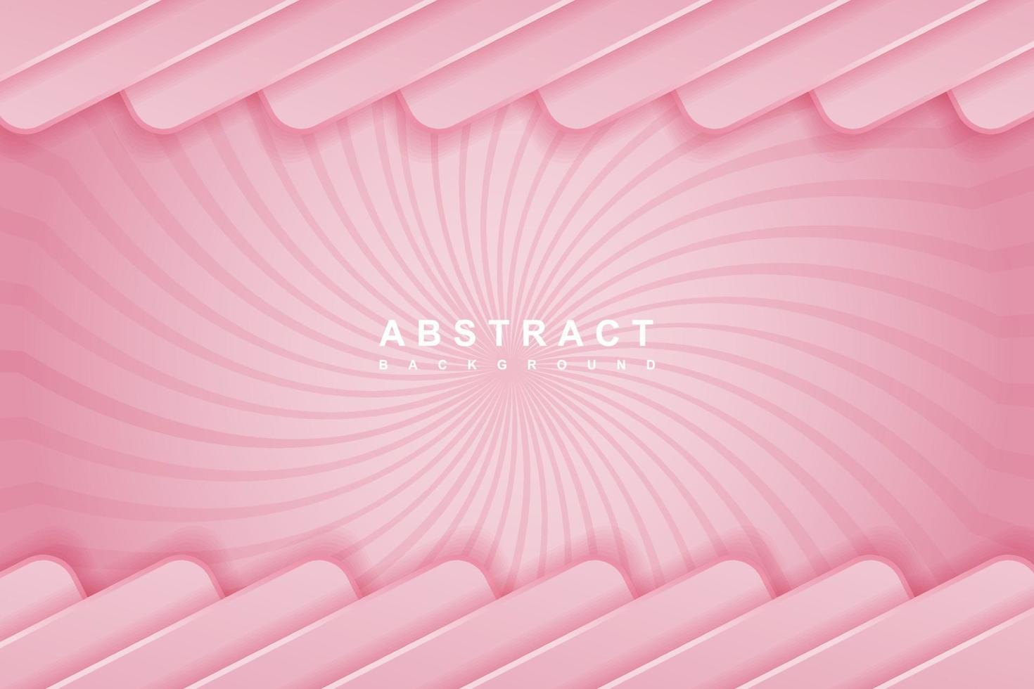 abstracte roze achtergrond met 3d vormconcept vector