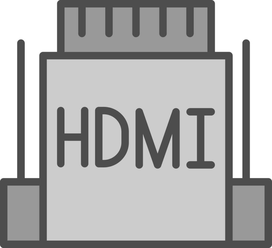 hdmi vector icoon ontwerp