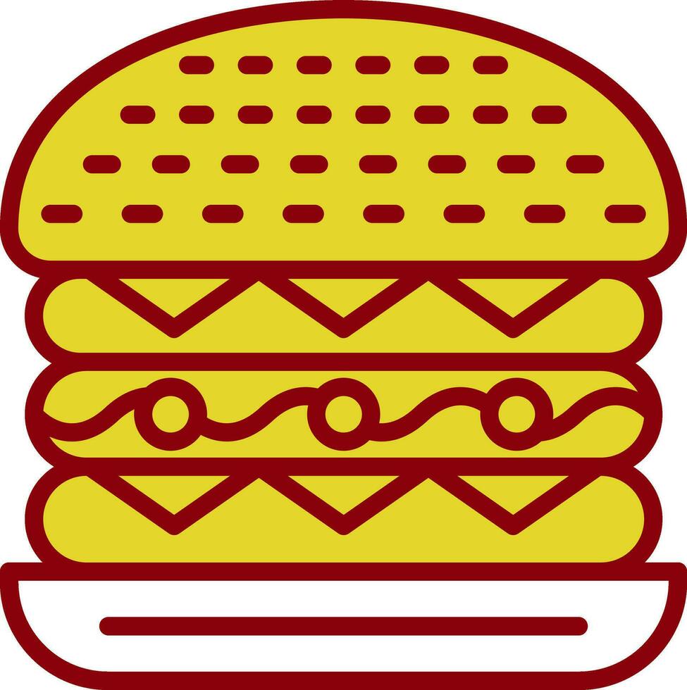 cesar hamburger vector icoon ontwerp