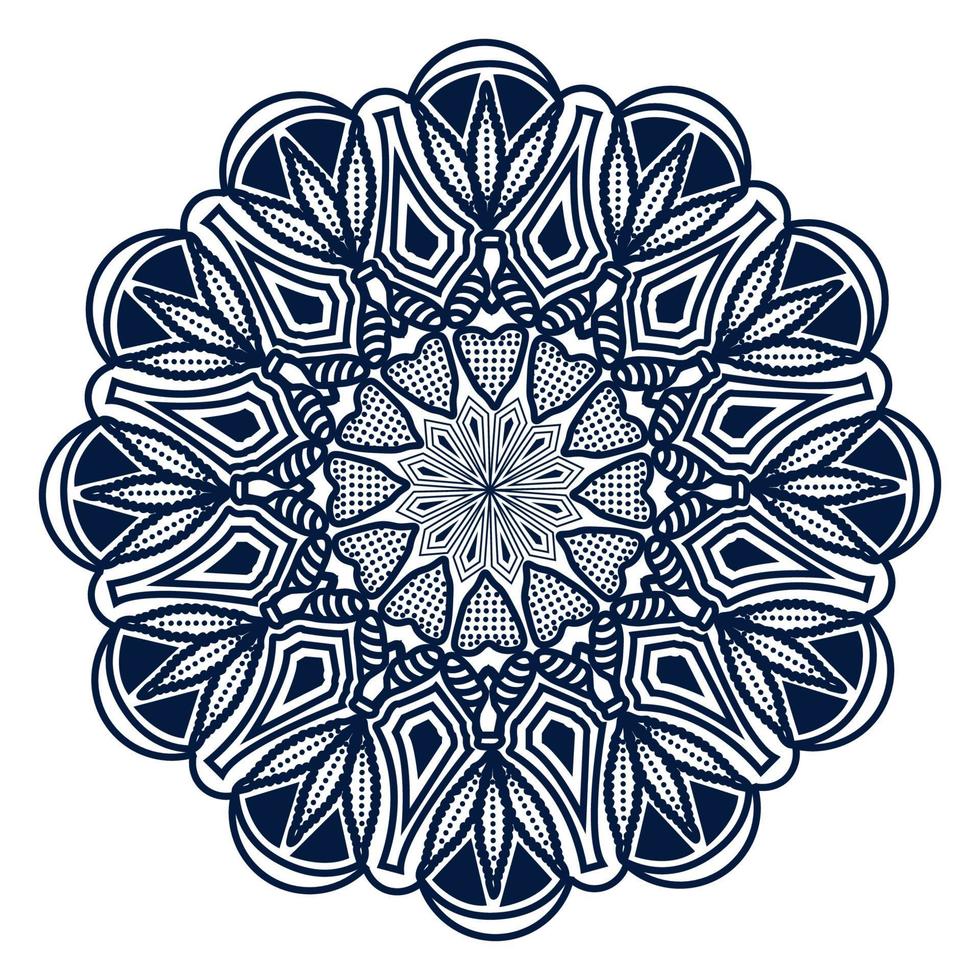 mandala spiritueel bloemmotief ontwerp van ontspanning ronde afbeelding vector