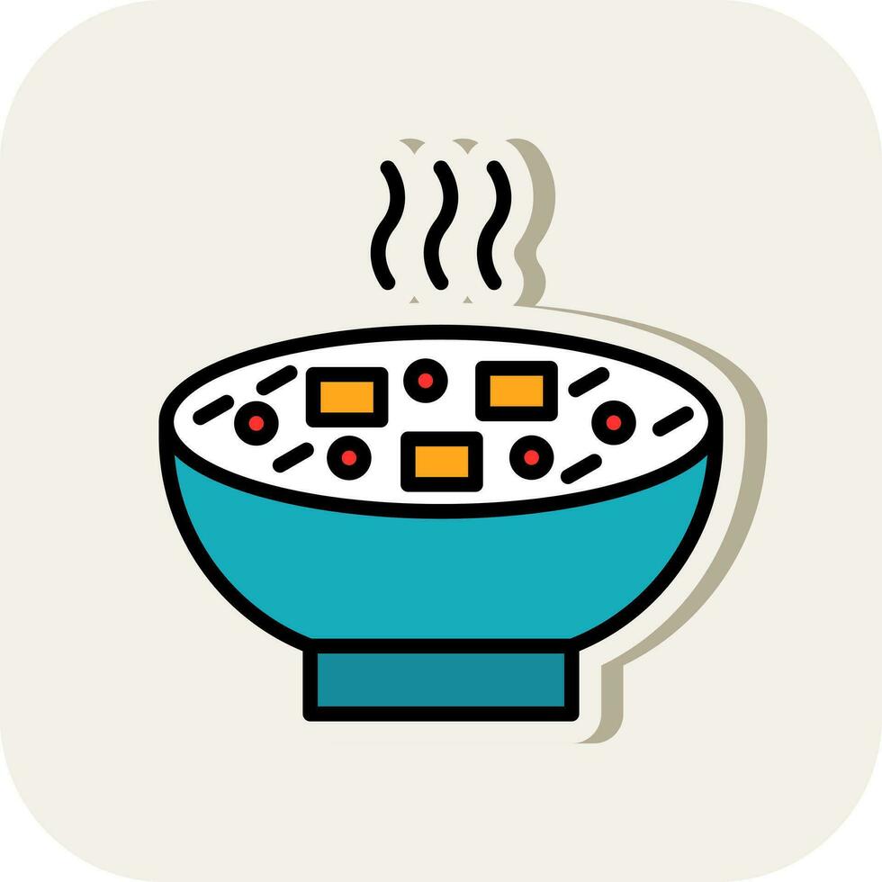 miso soep vector icoon ontwerp