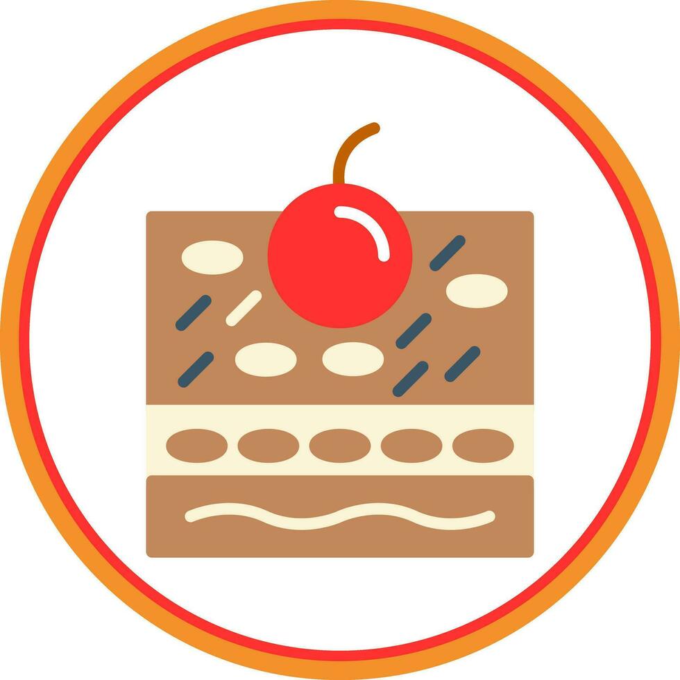 tiramisu vector icoon ontwerp