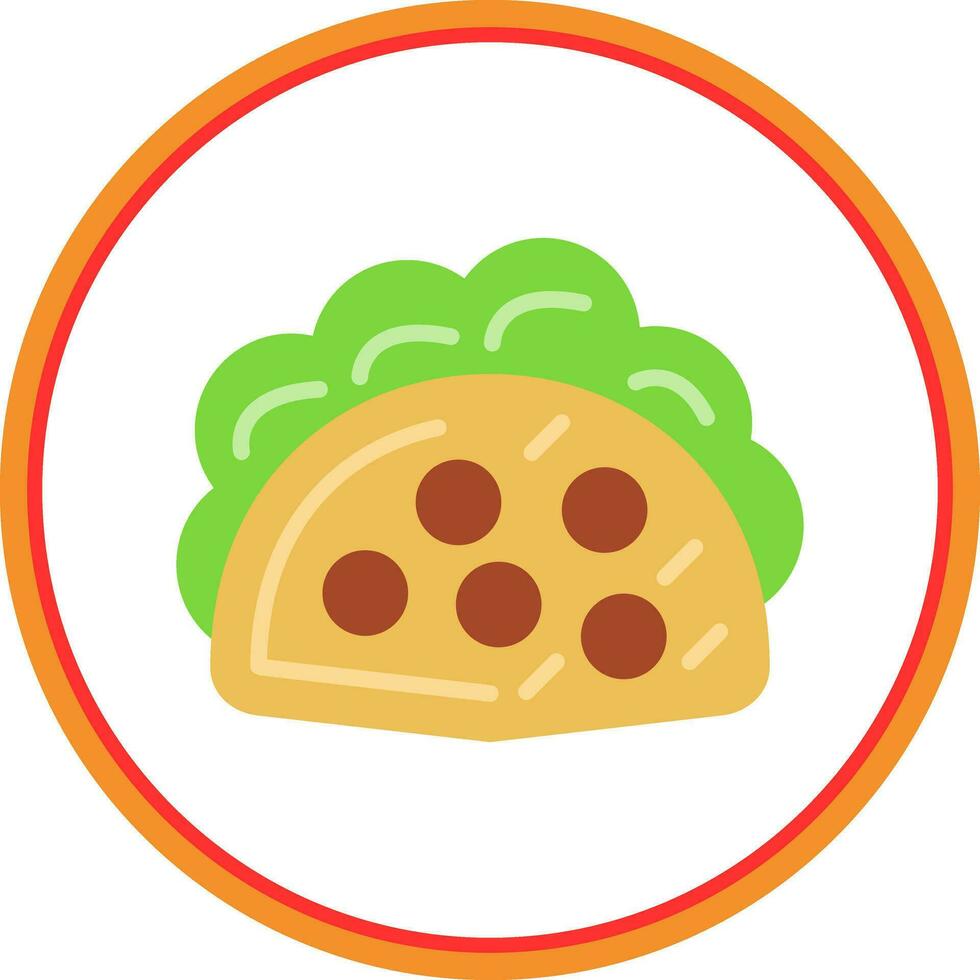 rundvlees taco's vector icoon ontwerp
