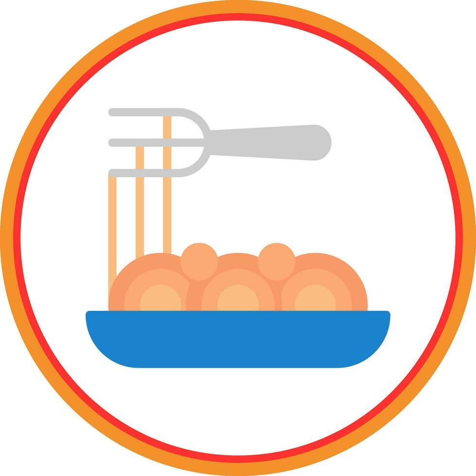 spaghetti bolognese vector icoon ontwerp