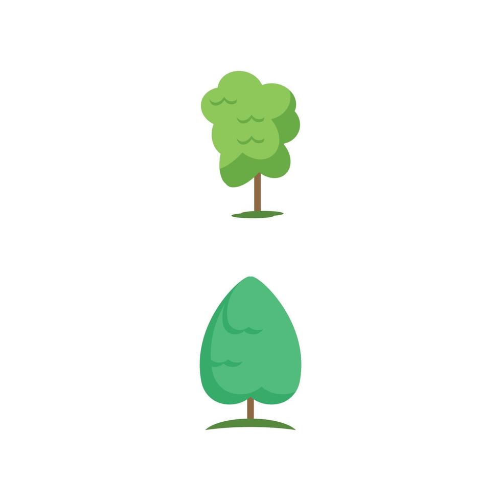 ceder boom vector pictogram illustratie ontwerpsjabloon