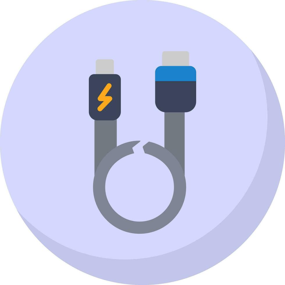 USB-kabel vector pictogram ontwerp