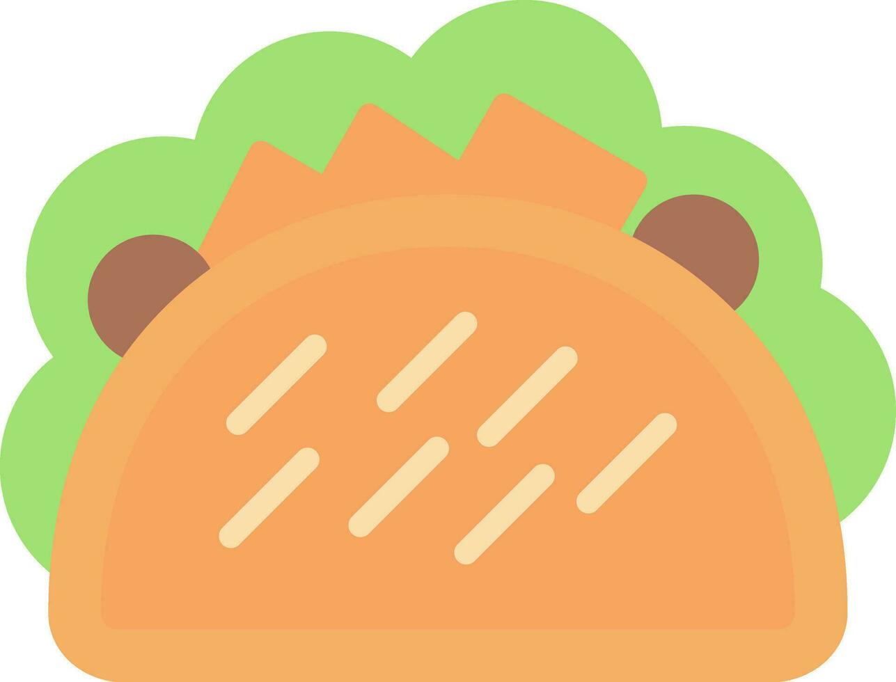 rundvlees taco's vector icoon ontwerp