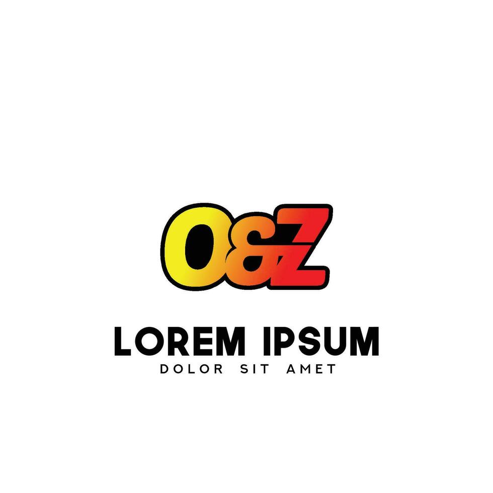 oz eerste logo ontwerp vector