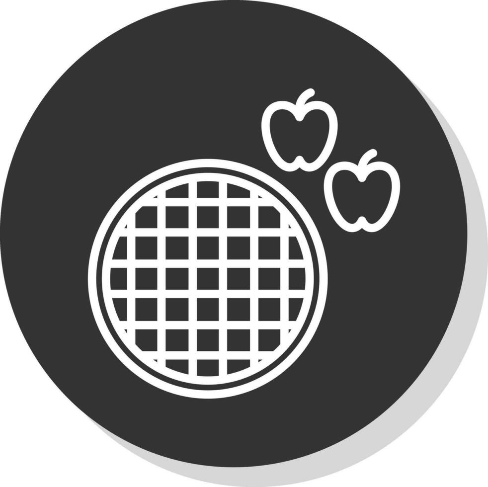 appel taart vector icoon ontwerp
