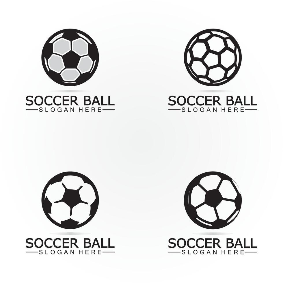 voetbal bal logo ontwerp icoon vector