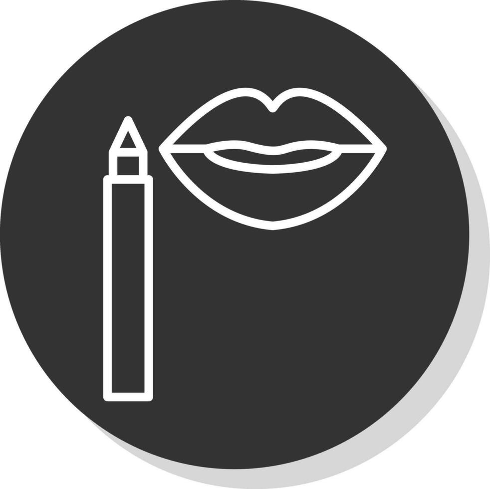 lip bekladden vector icoon ontwerp