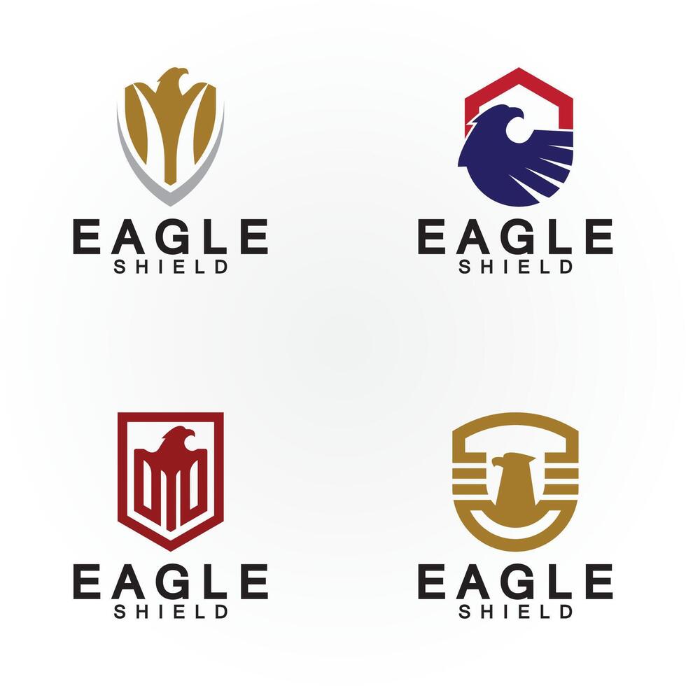 adelaar schild logo ontwerp, havik hoofd vector embleem logo element, vogel, valk embleem vector icoon