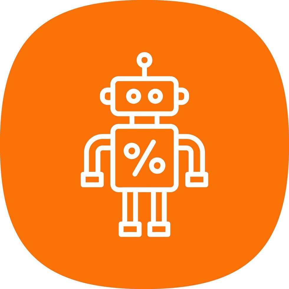 verdisconteerd robot vector icoon ontwerp