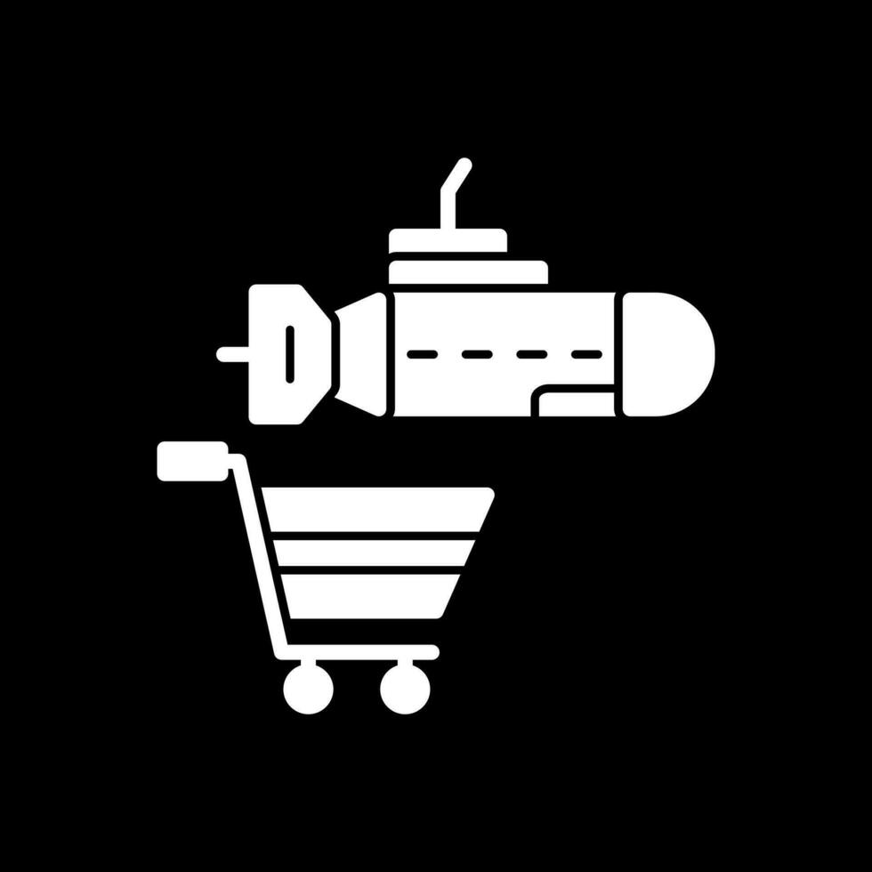 boodschappen doen onderzeeër vector icoon ontwerp