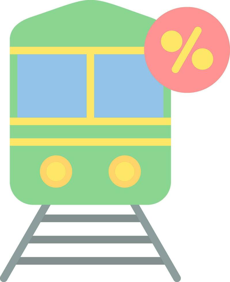 verdisconteerd trein vector icoon ontwerp