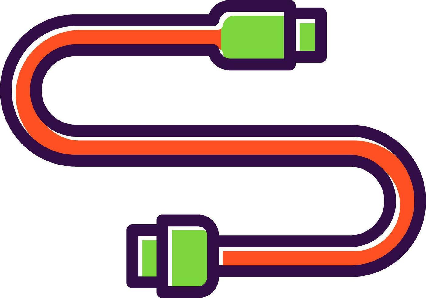 connector en kabel vector icoon ontwerp