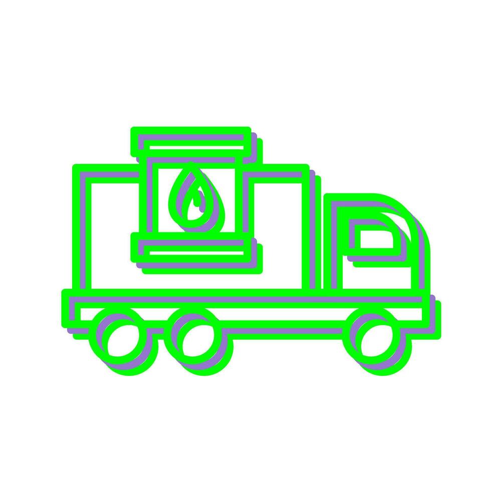 brandstof vrachtauto vector icoon
