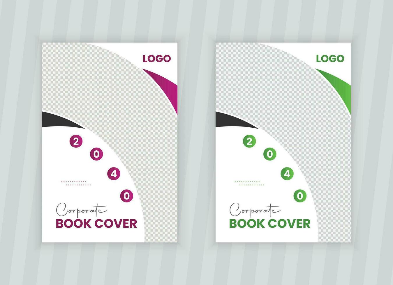 professioneel boek Hoes ontwerp en zakelijke jaar- verslag doen van Hoes sjabloon vector