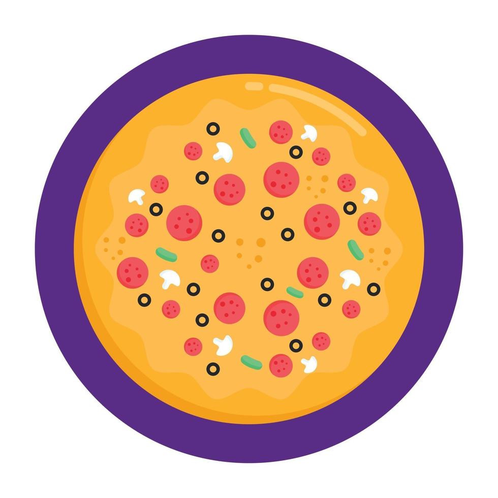 pizza junkfood vector