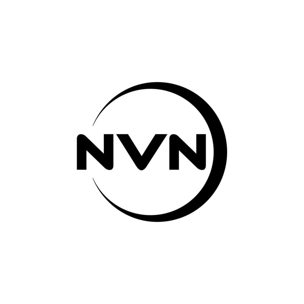 nvn brief logo ontwerp, inspiratie voor een uniek identiteit. modern elegantie en creatief ontwerp. watermerk uw succes met de opvallend deze logo. vector