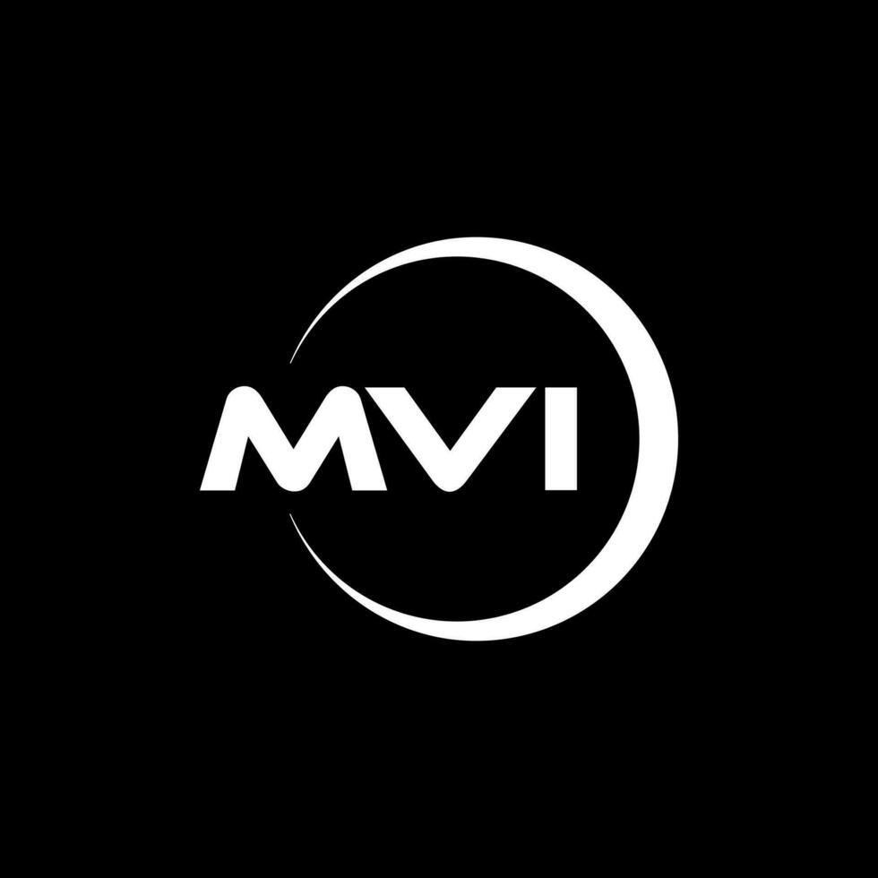 mvi brief logo ontwerp, inspiratie voor een uniek identiteit. modern elegantie en creatief ontwerp. watermerk uw succes met de opvallend deze logo. vector