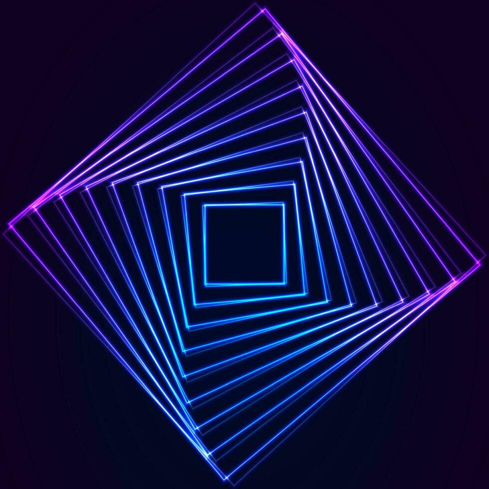 blauw Purper neon laser pleinen technologie achtergrond vector