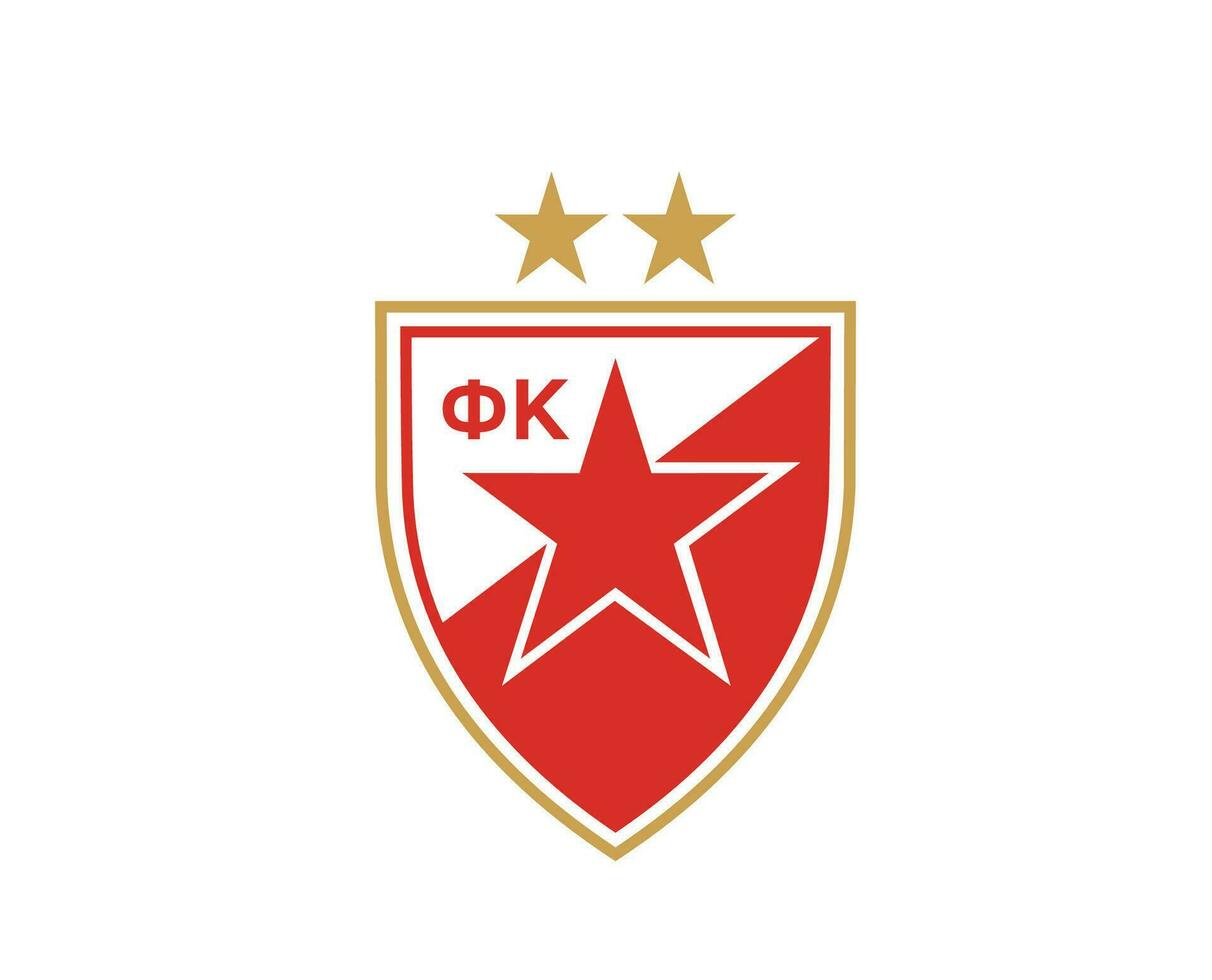 crvena zvezda club symbool logo Servië liga Amerikaans voetbal abstract ontwerp vector illustratie