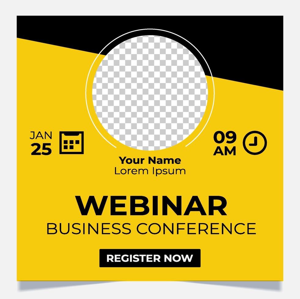 banner webinar-sjabloon vector