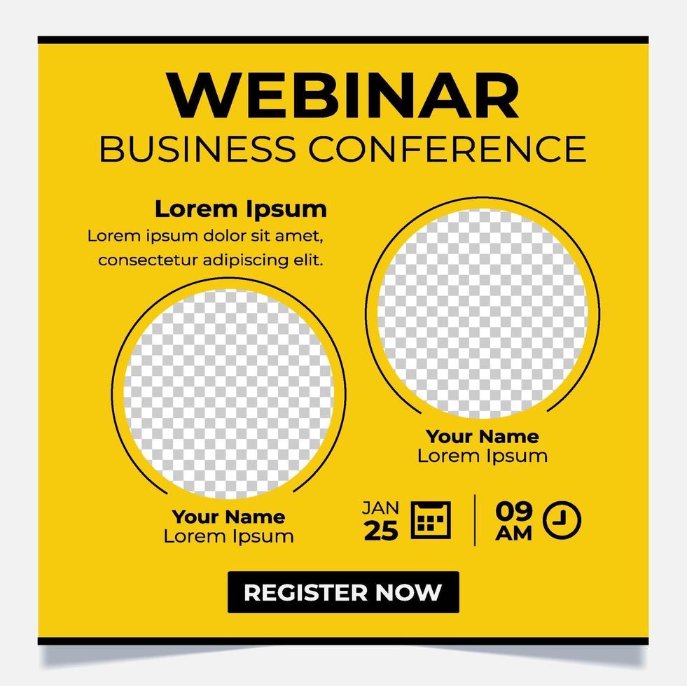 banner webinar-sjabloon vector