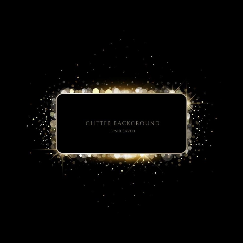 glitterachtergrond, luxe gouden sterrenstoflicht vector