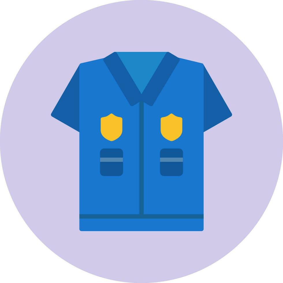 Politie uniform vector icoon