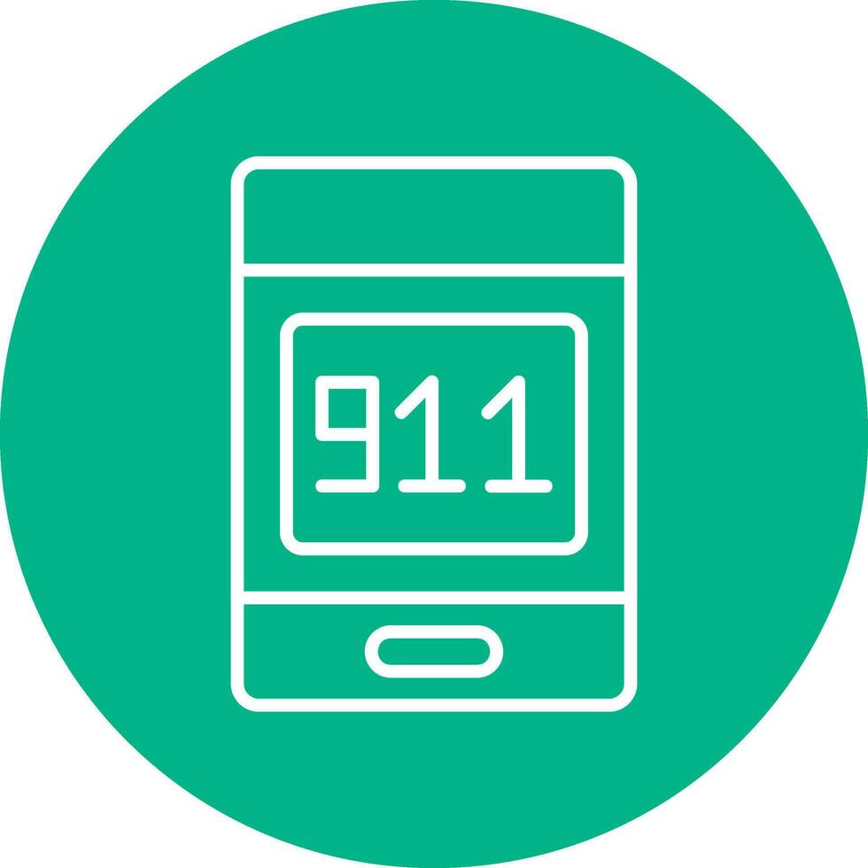 911 telefoontje vector icoon