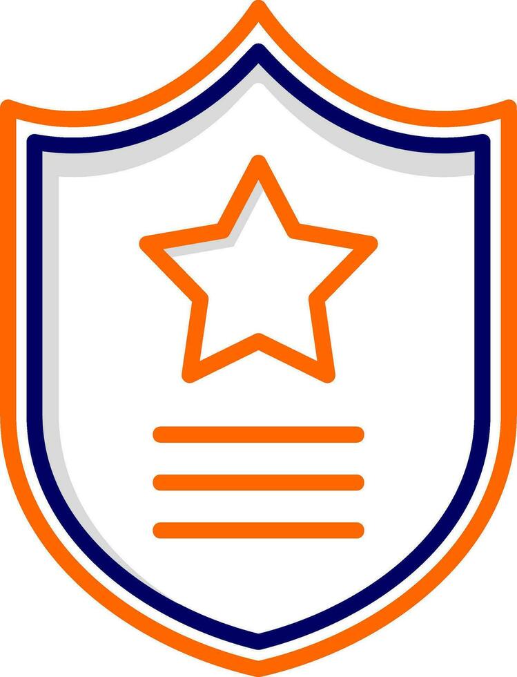 Politie insigne vector icoon