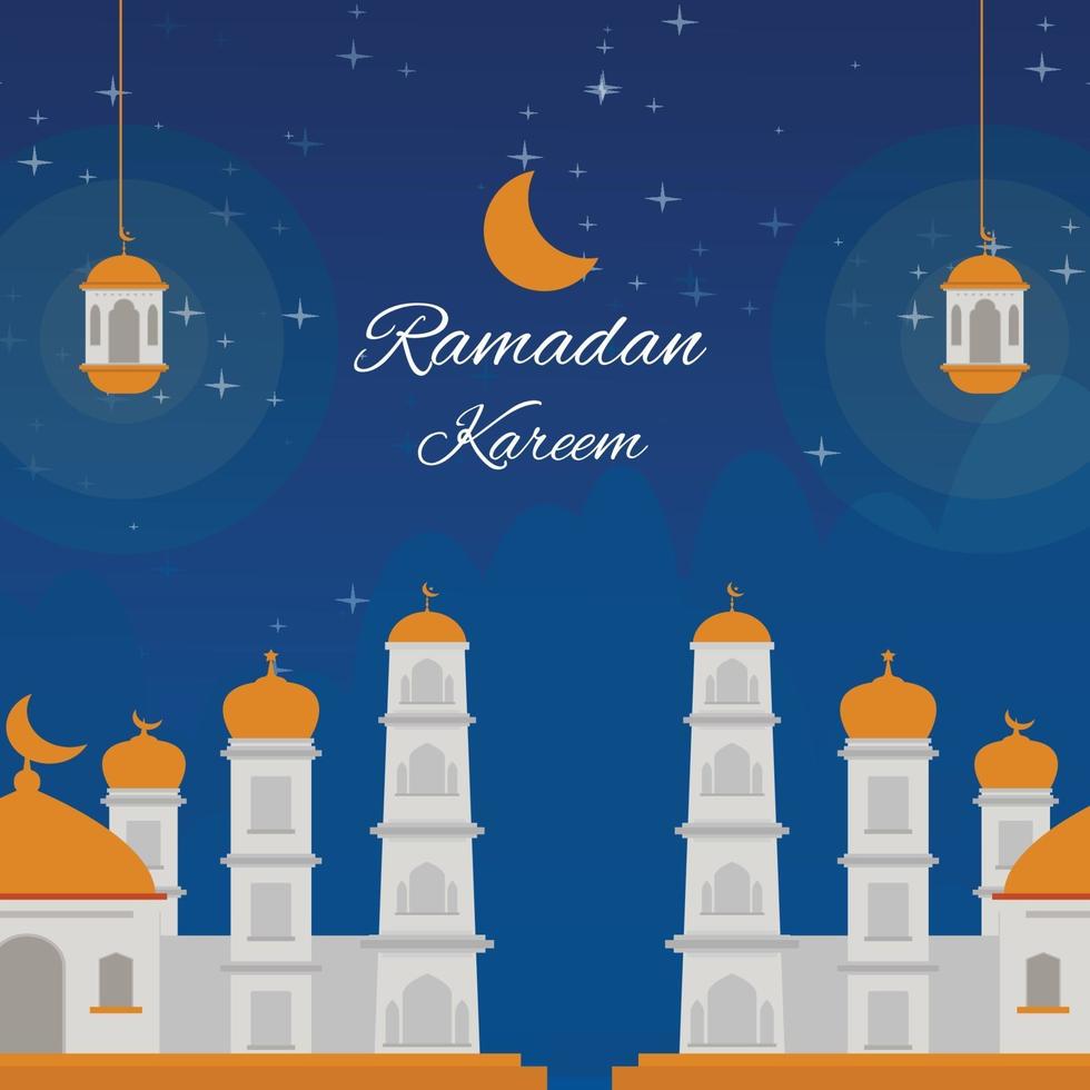 achtergrond islamitisch ramadan kareem vector ontwerp gratis download