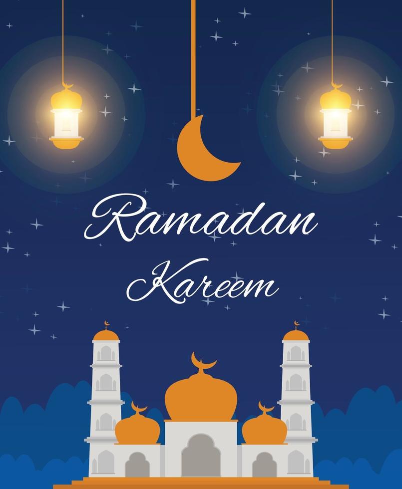 achtergrond islamitisch ramadan kareem vector ontwerp gratis download