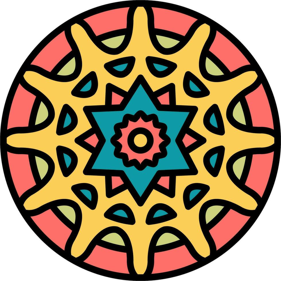 mandala vector icoon