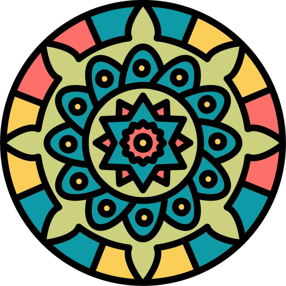 mandala vector icoon