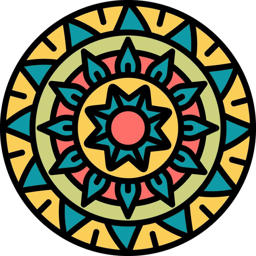 mandala vector icoon