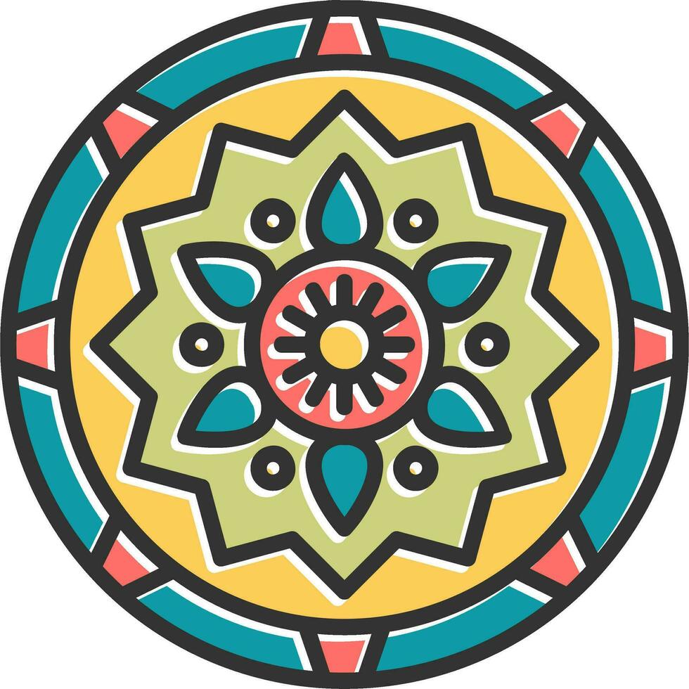 mandala vector icoon