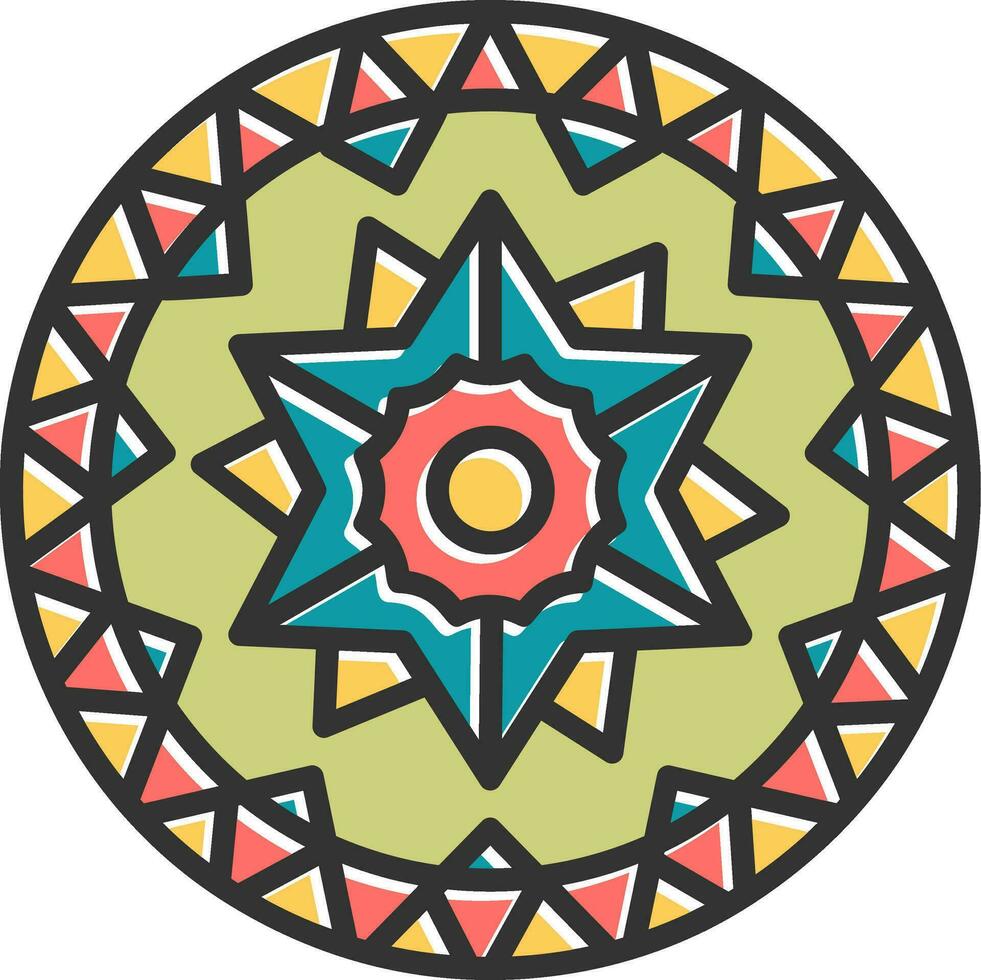 mandala vector icoon